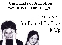 white stripes song adoption certificate